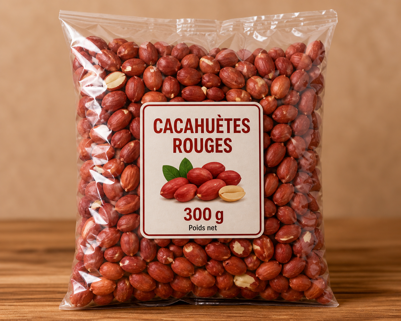 Cacahuètes rouge 300g