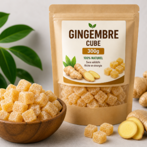 Gingembre séché en cubes 300g