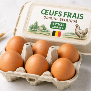Œufs frais x10 (calibre L – origine Belgique)
