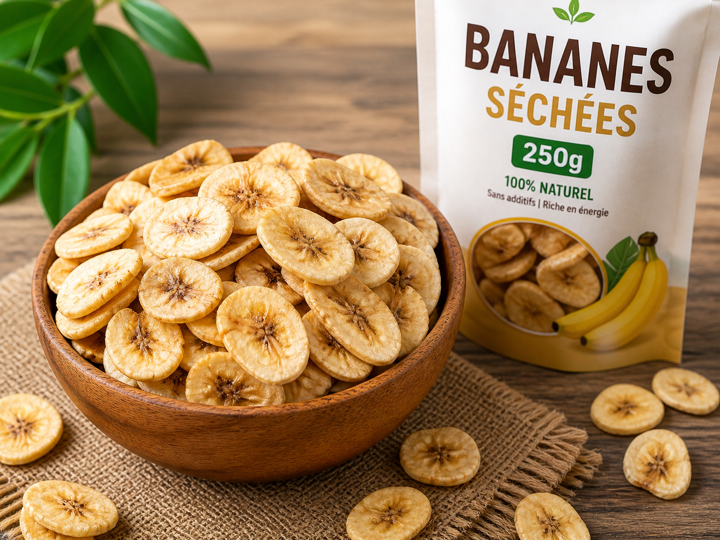 Bananes séchées 250g
